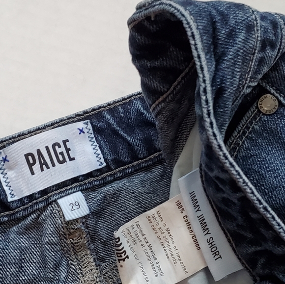 Paige Jimmy Jimmy Raw Hem Strat Shorts - Picture 6 of 6